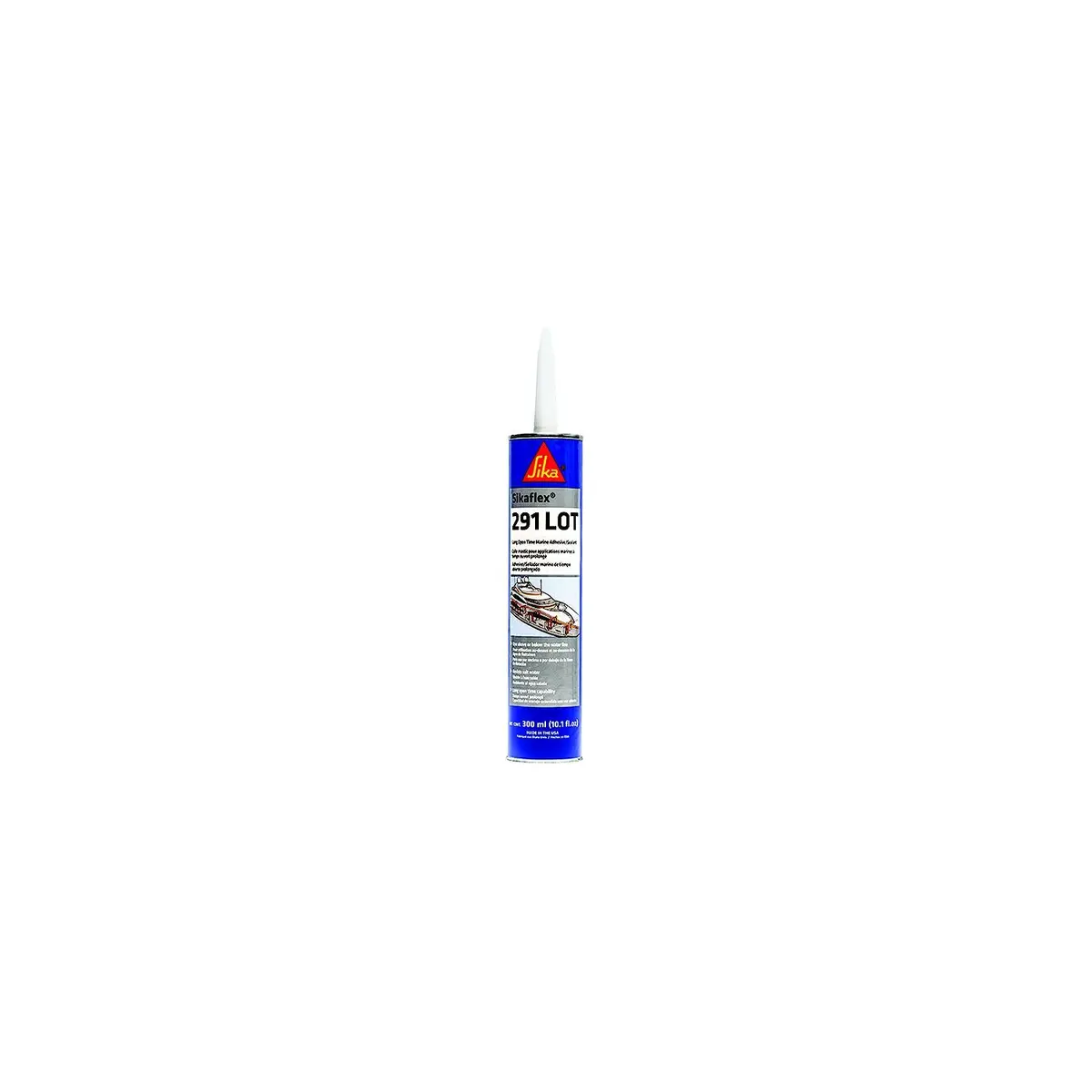 Sika 90929 Sikaflex 291 Lot Marine Polyurethane Adhesive/Sealant, Mahogany, 10.3 Oz. Cart. 1