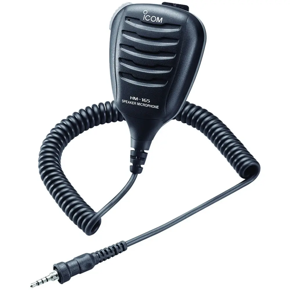 Icom Hm165 Speaker Mic W/Alligator Clip Waterproof 1