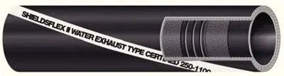 Shield 16-250-4000-24 Shields Marine Shieldsflex 2 Water Exhaust Series 250 Hose, W/ Wire, 4" X 2' 2