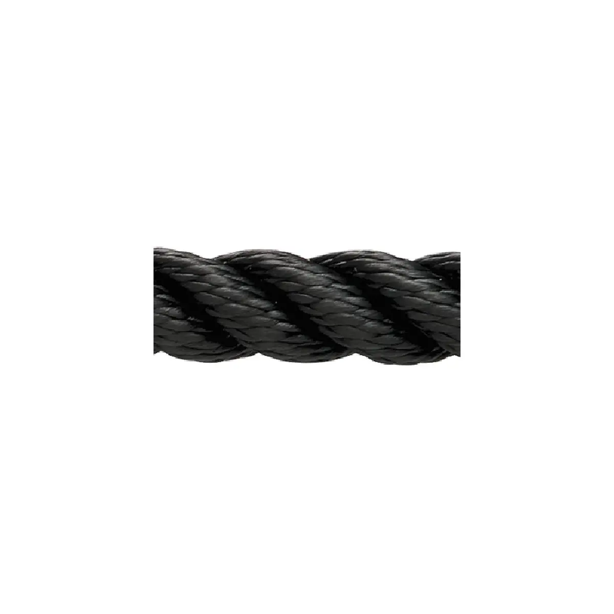 New England Ropes 70141600600 Premium Nylon 3-Strand Bulk Rope, 1/2" X 600', Black 1