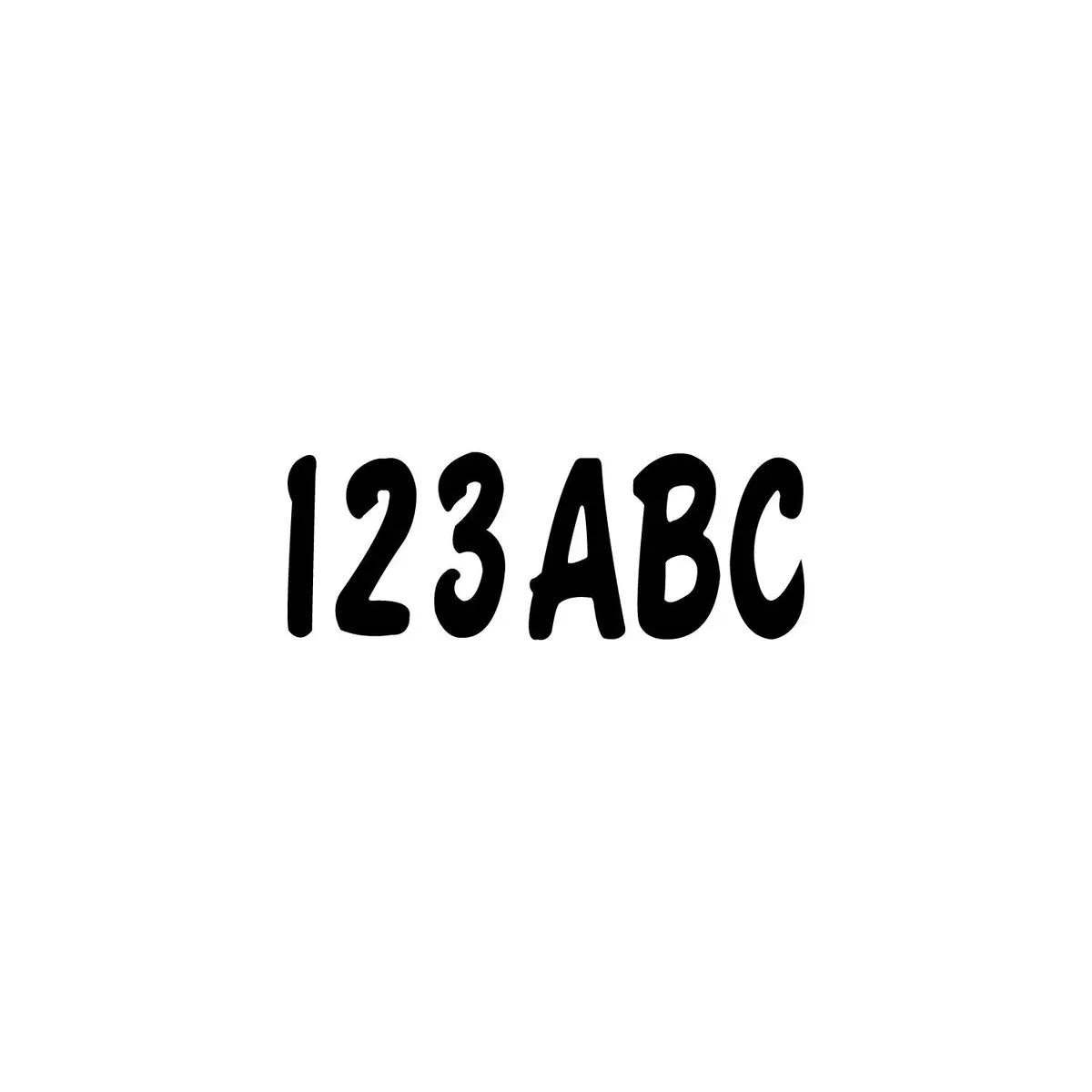 Hardline Products Blk200ec Registration Kit, Solid Color, Cursive Font (Includes 4 Sets Of 3" A-Z, 0-9) 1