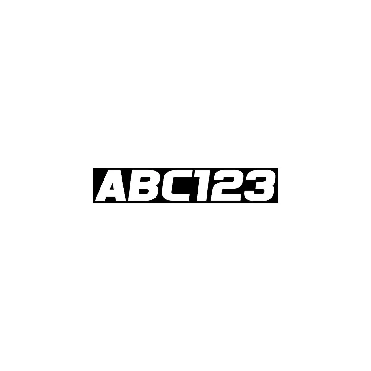 Hardline Whi700ec Series 700Ec Registration Kit, White, European Font, Solid Fill/Black Outline, 4 Sets Of 3" A-Z, 0-9 1