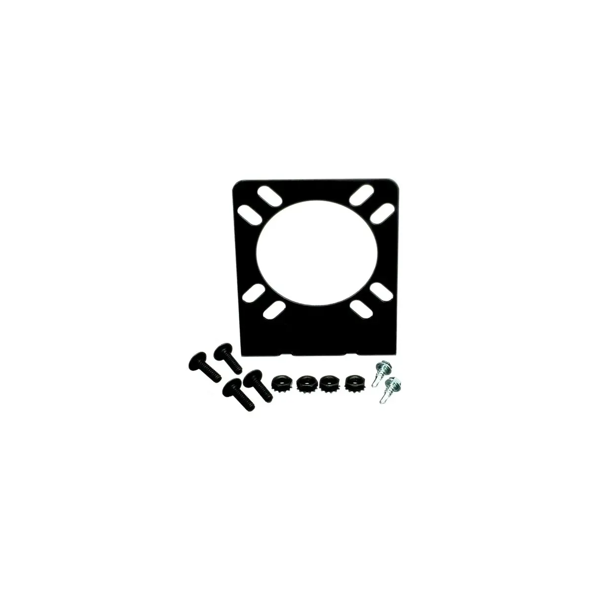 Pollak 10-111V Coated Right Angle Mount Bracket For 7-Blade Rv & 6- Pole Round, Sockets 1