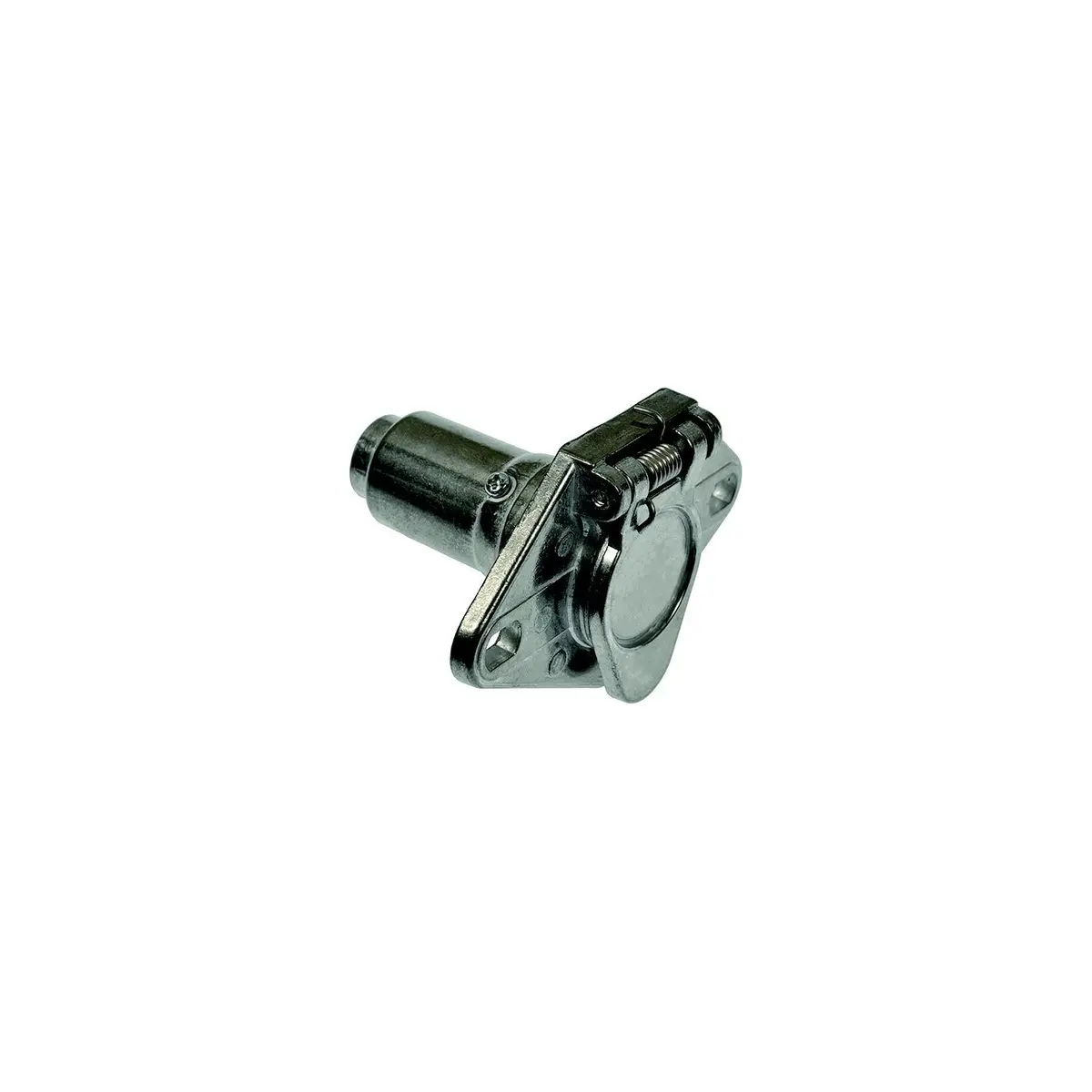 Pollak 6P-101V 6-Pole Round Connector Metal Vehicle End W/ Concealed Terminals 1