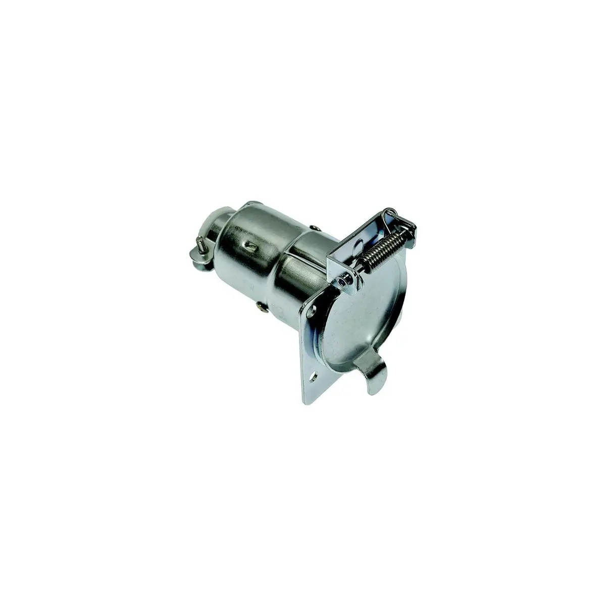 Pollak 7Wb-100V 7- Way Blade Metal Vehicle End Socket 1