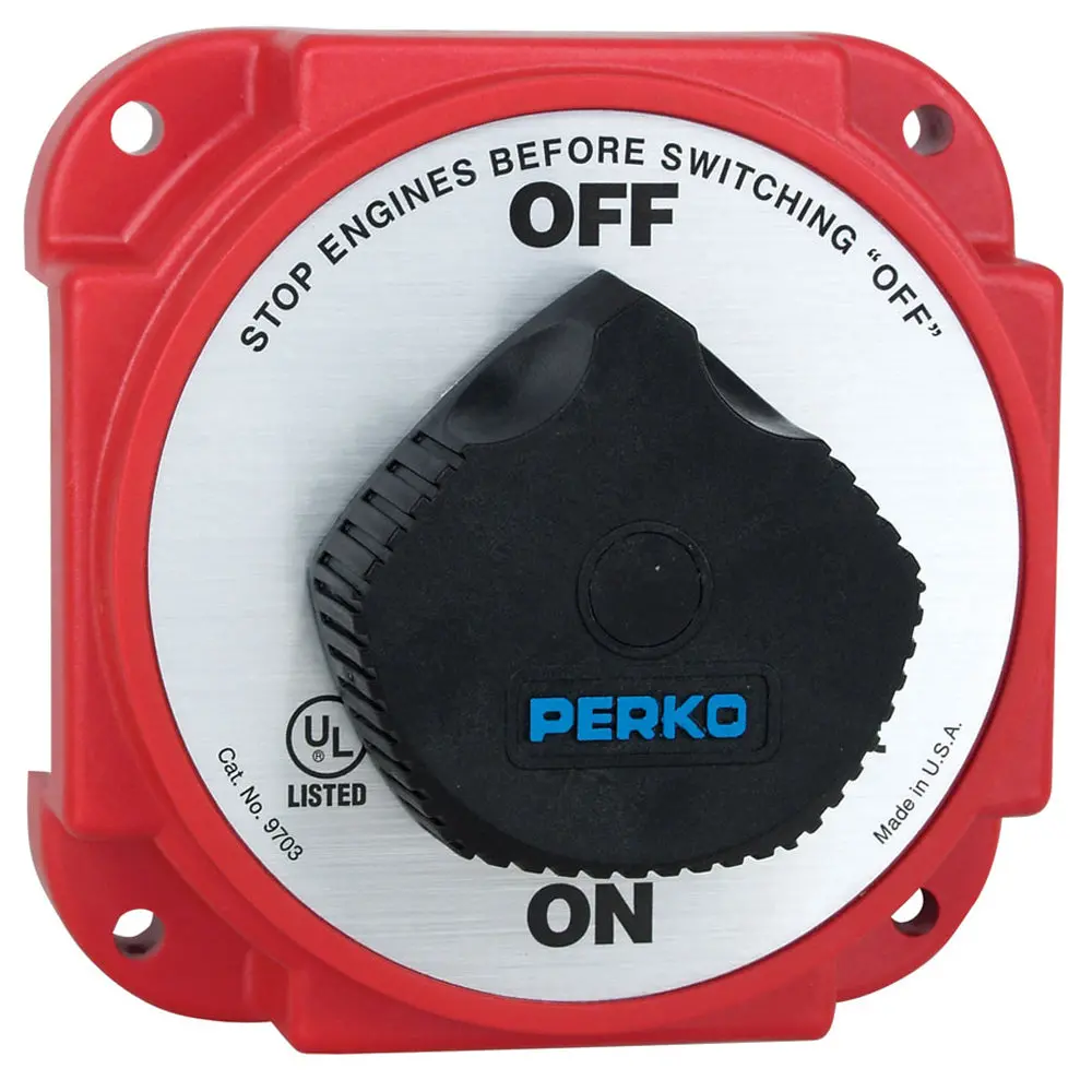 Perko 9703Dp Heavy Duty Battery Disconnect Switch W/ Alternator Field Disconnect 1