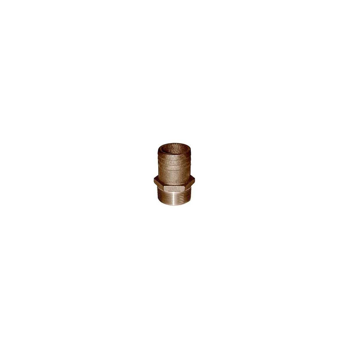 Groco Ff-2500 Ff Bronze Full Flow Pipe-To Hose Adapter With Npt Thread 1