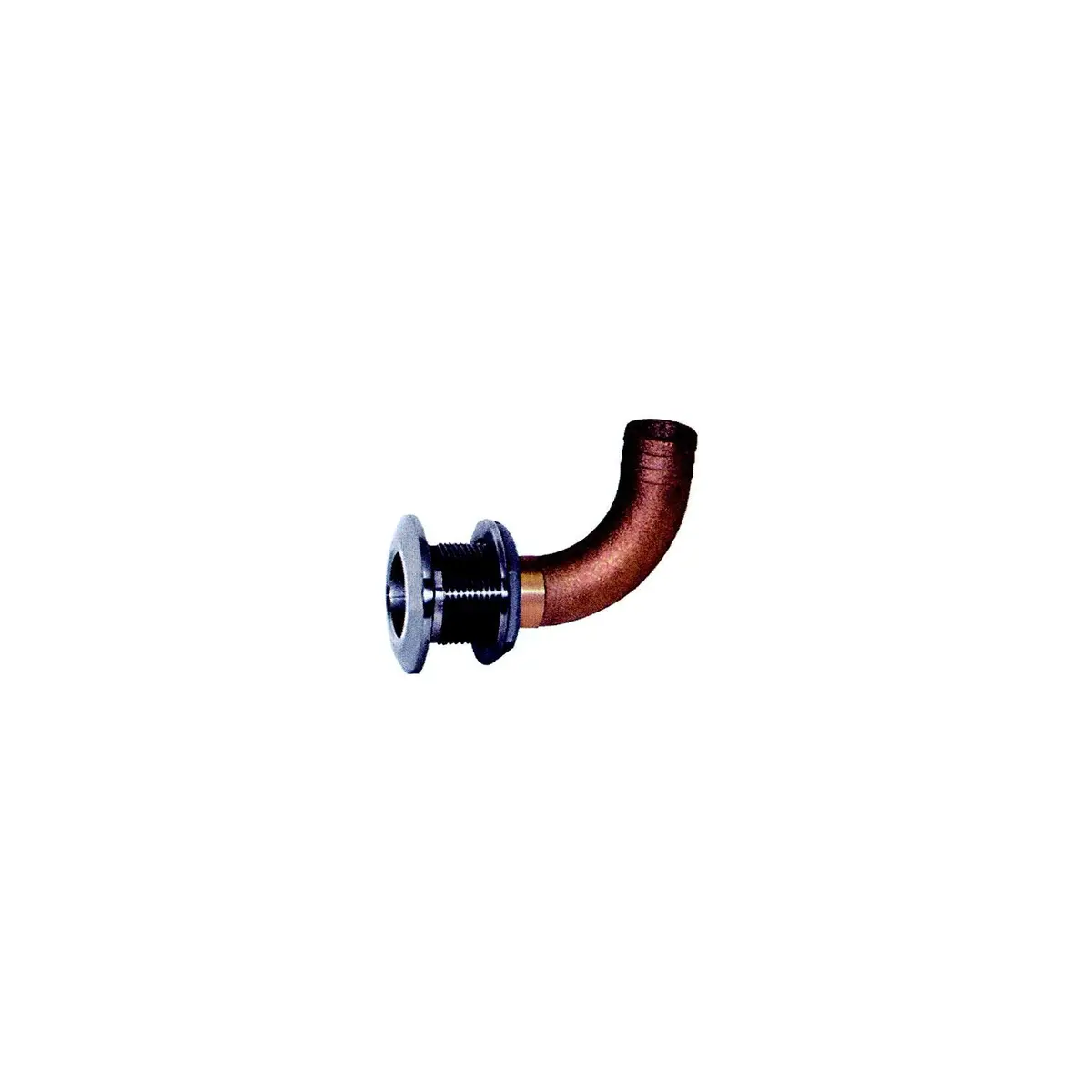 Groco Hthc-2000-S Hthc-S #316 Ss Hose Thru-Hull 90 Degree With Bronze Nut 1