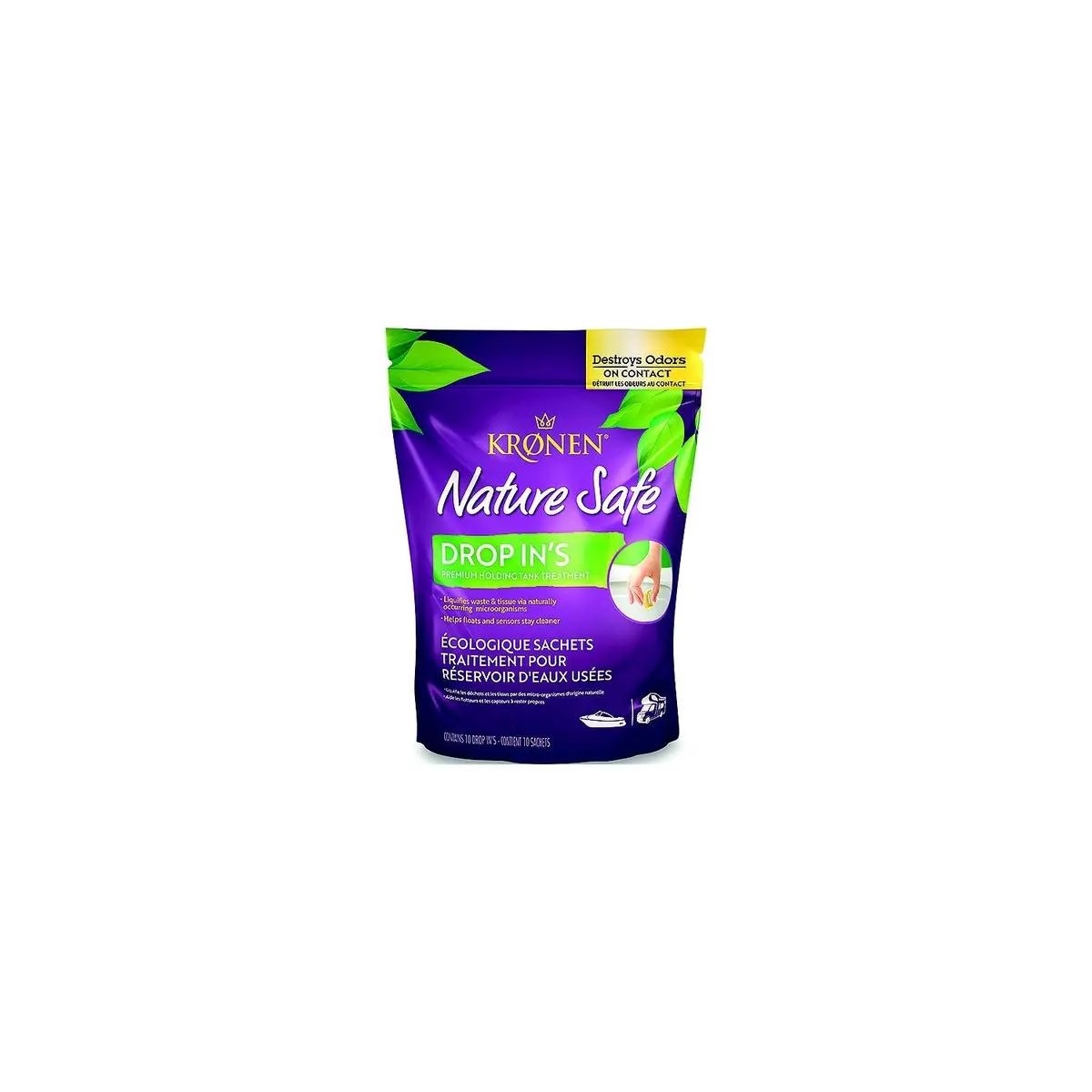 Pro Pack Packaging Kdi013 Kronen Premium Holding Tank Treatment, 12 Oz. Drop In, 10/Pk 1