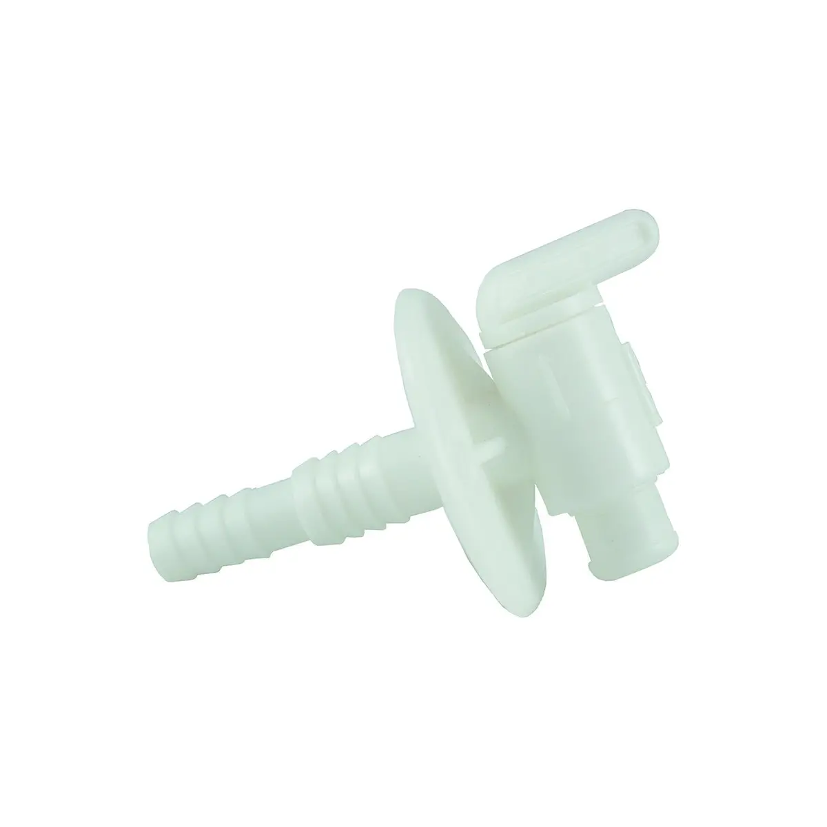 Jr Products 3182 Dual Barbed Drain Cock, White 1