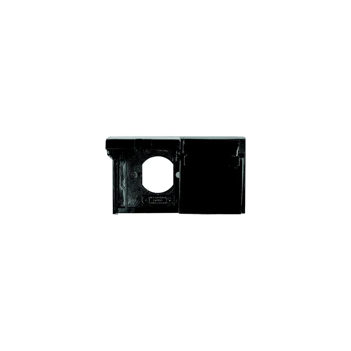Jr Products 05-12115 Black Duplex Weatherproof Rv Outlet Cover 1