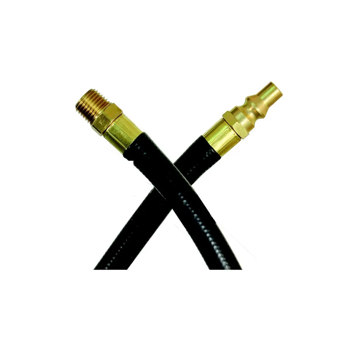 Jr Products 07-31125 Rv Rubber Appliance Hose W/ 1/4" Male Pipe Thread & Quick, Disconnect Male Ends 1