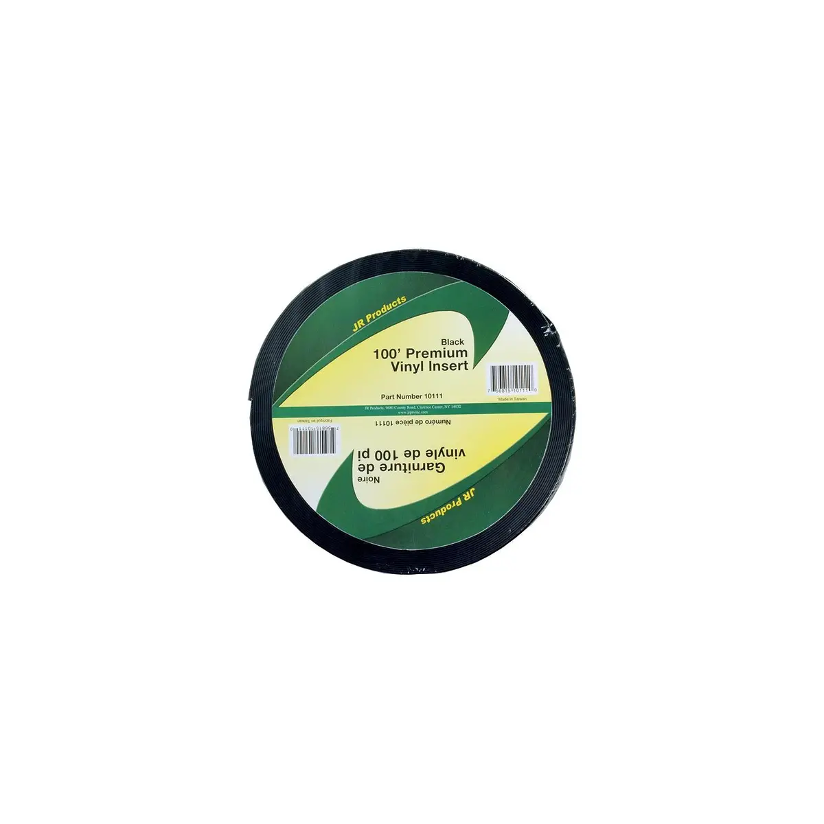 Jr Products 10111 Vinyl Insert Premium, 100' Black 1