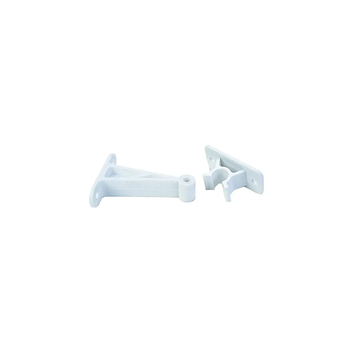 Jr Products 10204 C-Clip Style Door Holder Plastic, 3" Polar White 1