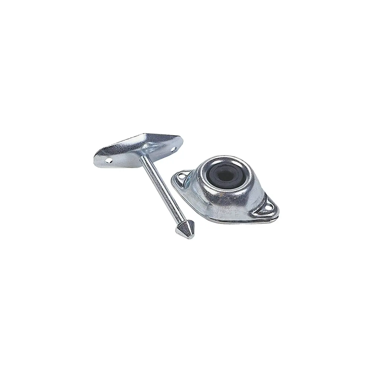 Jr Products 10294 Zinc Plated Steel Straight Plunger 4-3/4" Rv Door Stop 1