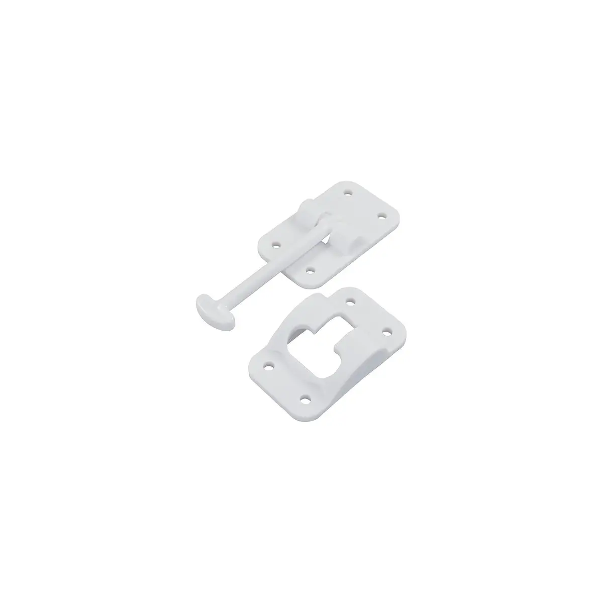 Jr Products 10414 Plastic T-Style Door Holder, 3.5" Polar White 1