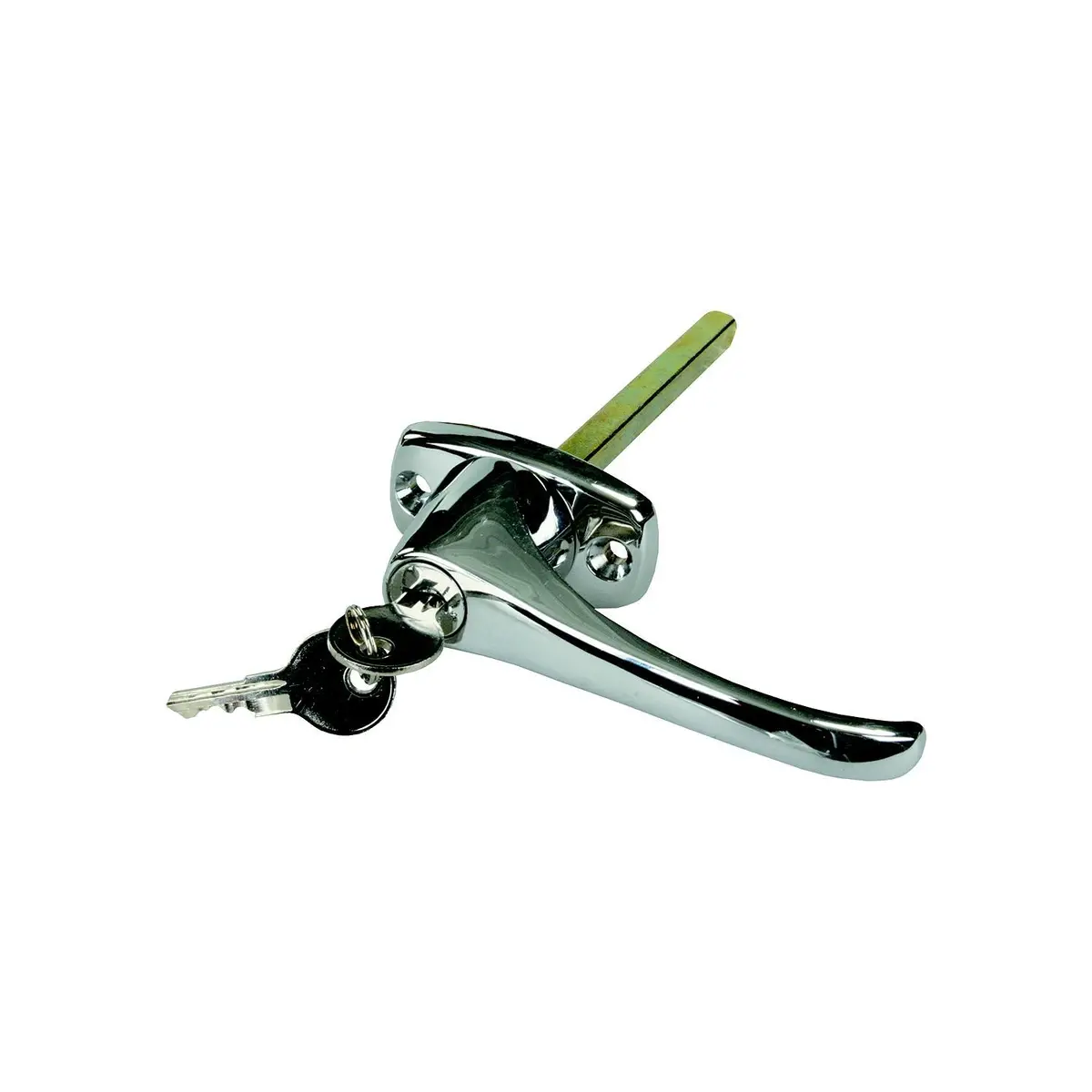 Jr Products 10895 Chrome Locking L-Handle For Truck Caps, Bed Covers & Tool Boxes 1