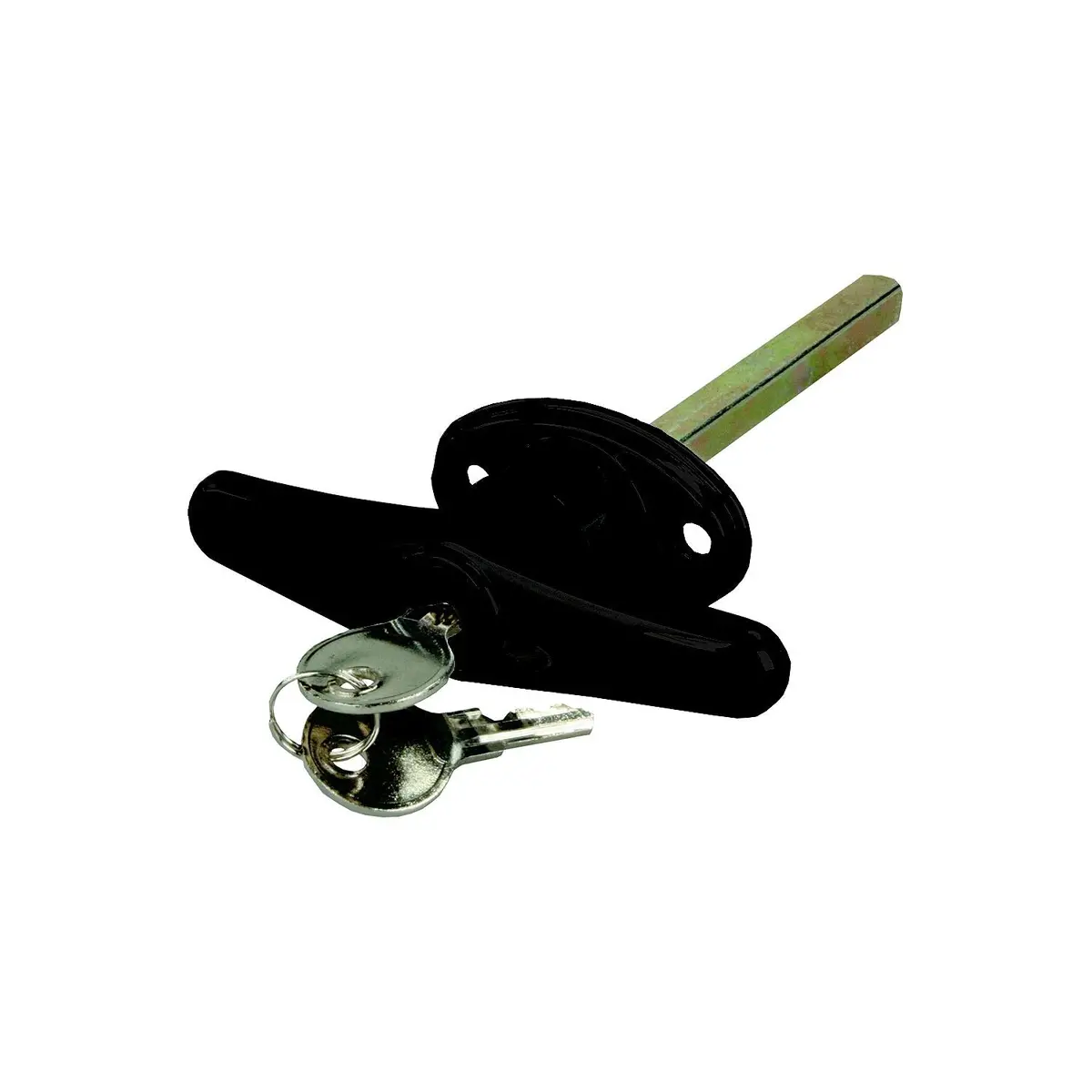 Jr Products 10985 Black Locking T-Handle For Truck Caps, Bed Covers & Tool Boxes 1