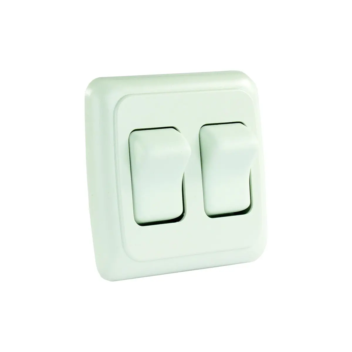 Jr Products 12015 Double Rv Rocker Switch Assembly With Bezel 1