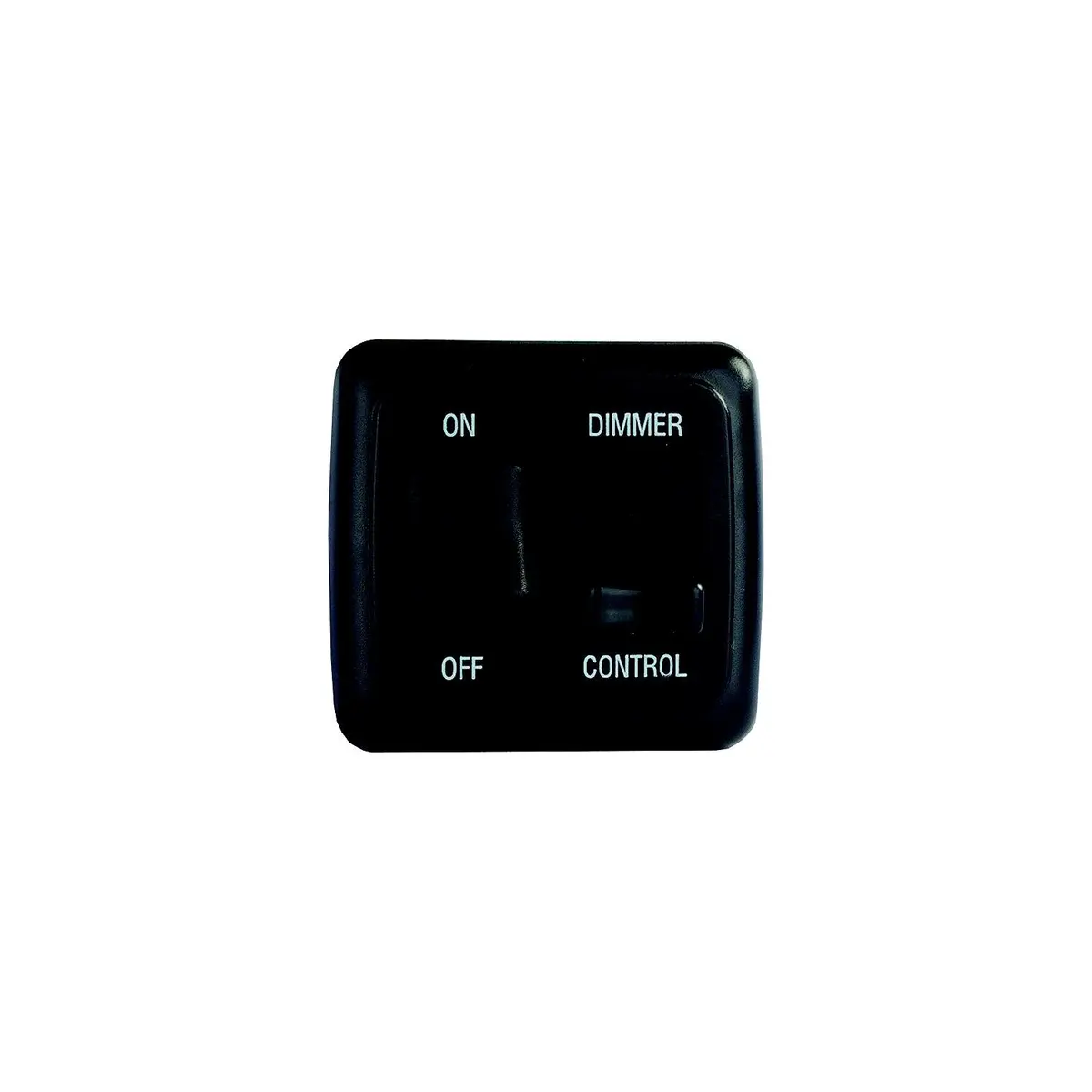 Jr Products 12275 Black Rv Dimmer/On-Off Rocker Switch With Bezel 1
