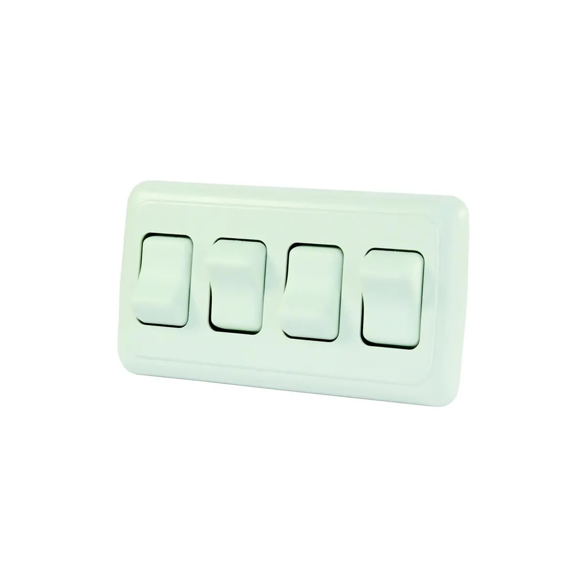 Jr Products 12331 White Quad Rv Rocker Switch Assembly With Bezel 1