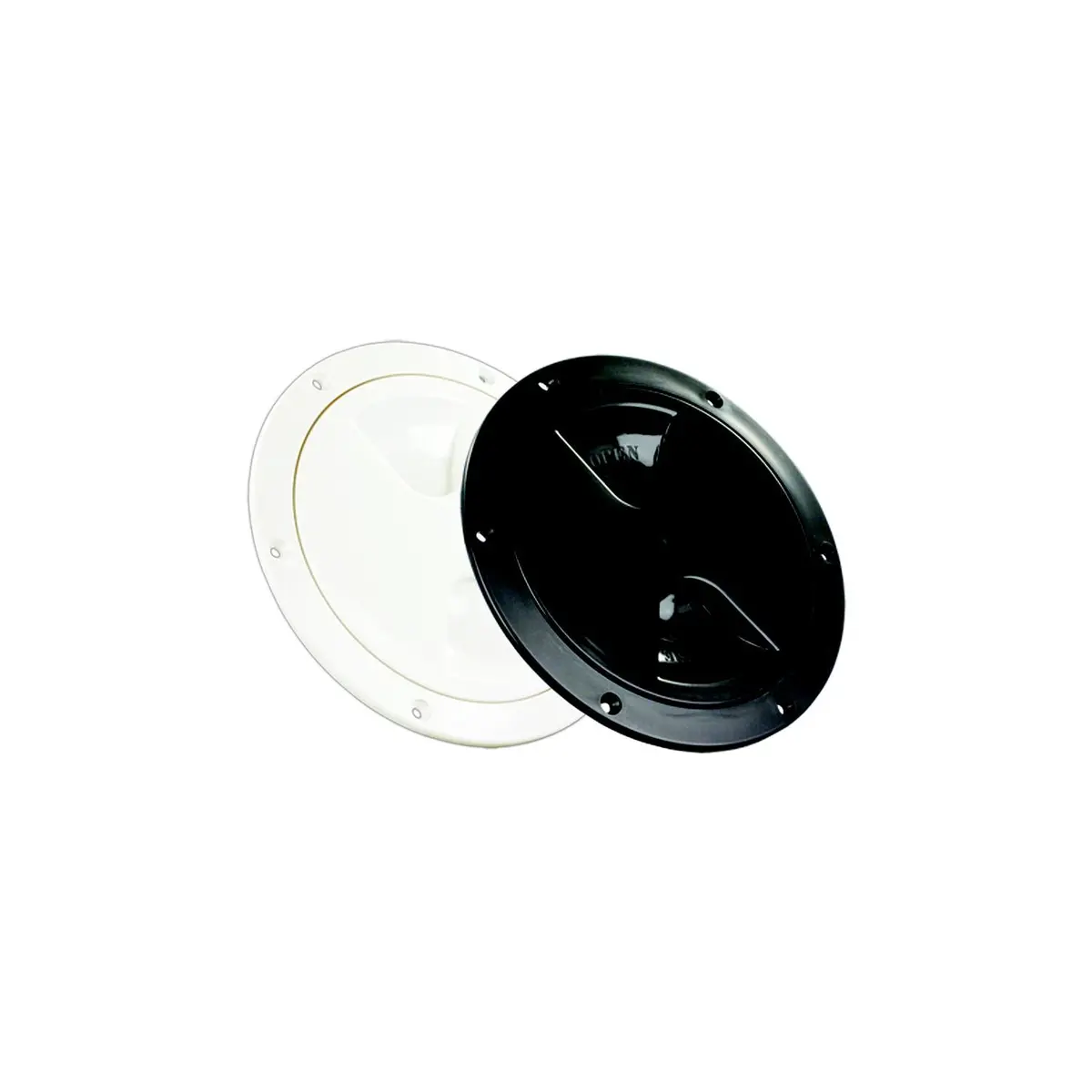 Jr Products 31015 4" Access/Deck Plate, Black 1