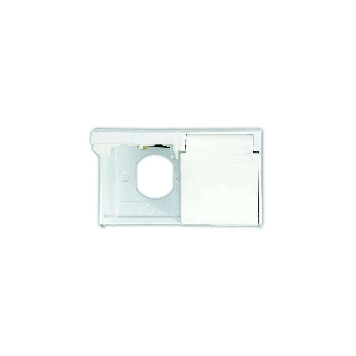 Jr Products 47505 White Duplex Weatherproof Rv Outlet Cover 1
