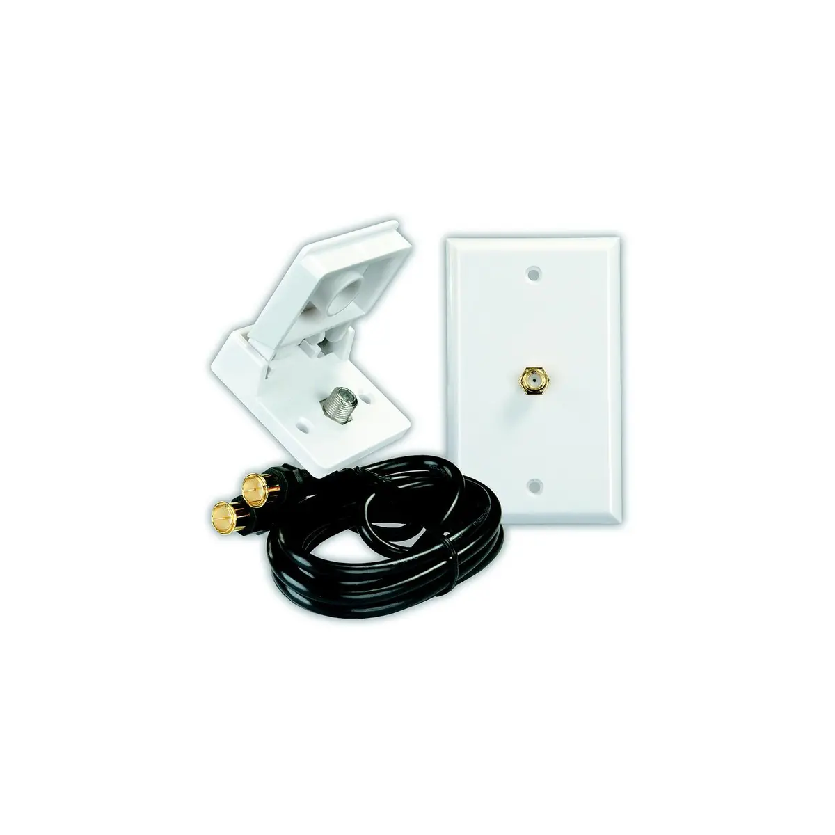 Jr Products 47815 Polar White Rv Interior/Exterior Tv Installation Kit 1