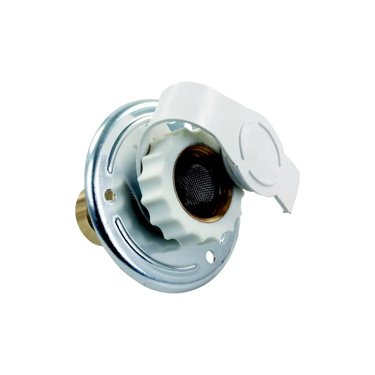 Jr Products 62175 Metal Rv City Water Flange 1