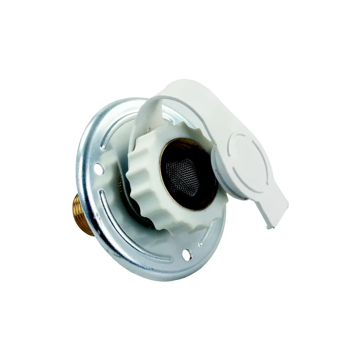 Jr Products 62185 Metal Rv City Water Flange 1
