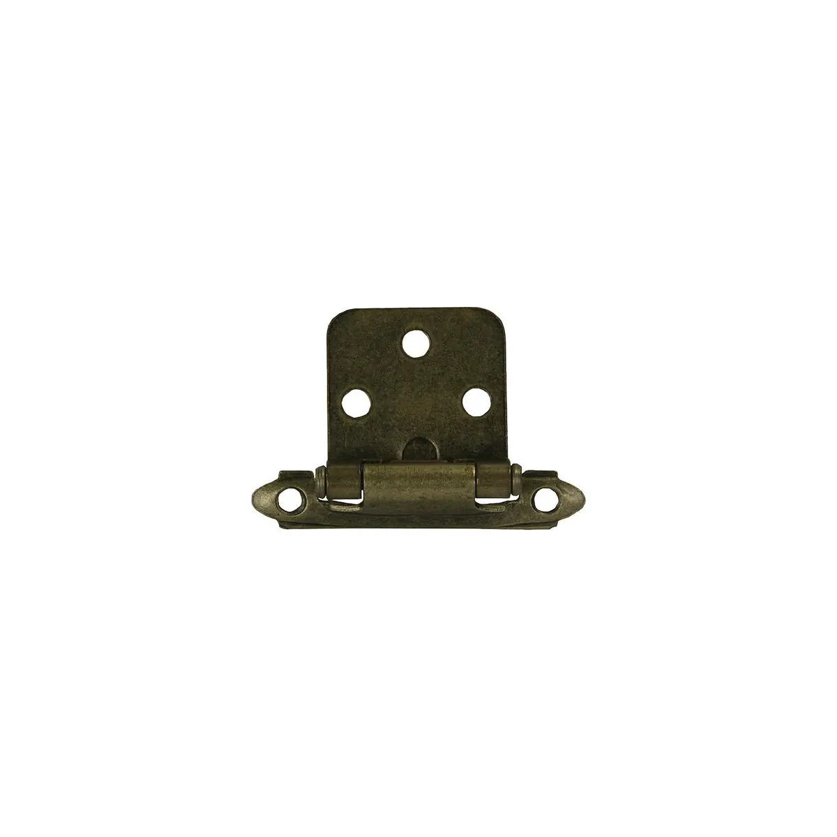 Jr Products 70585 Self-Closing Flush Mount Hinge, Antique Brass 1