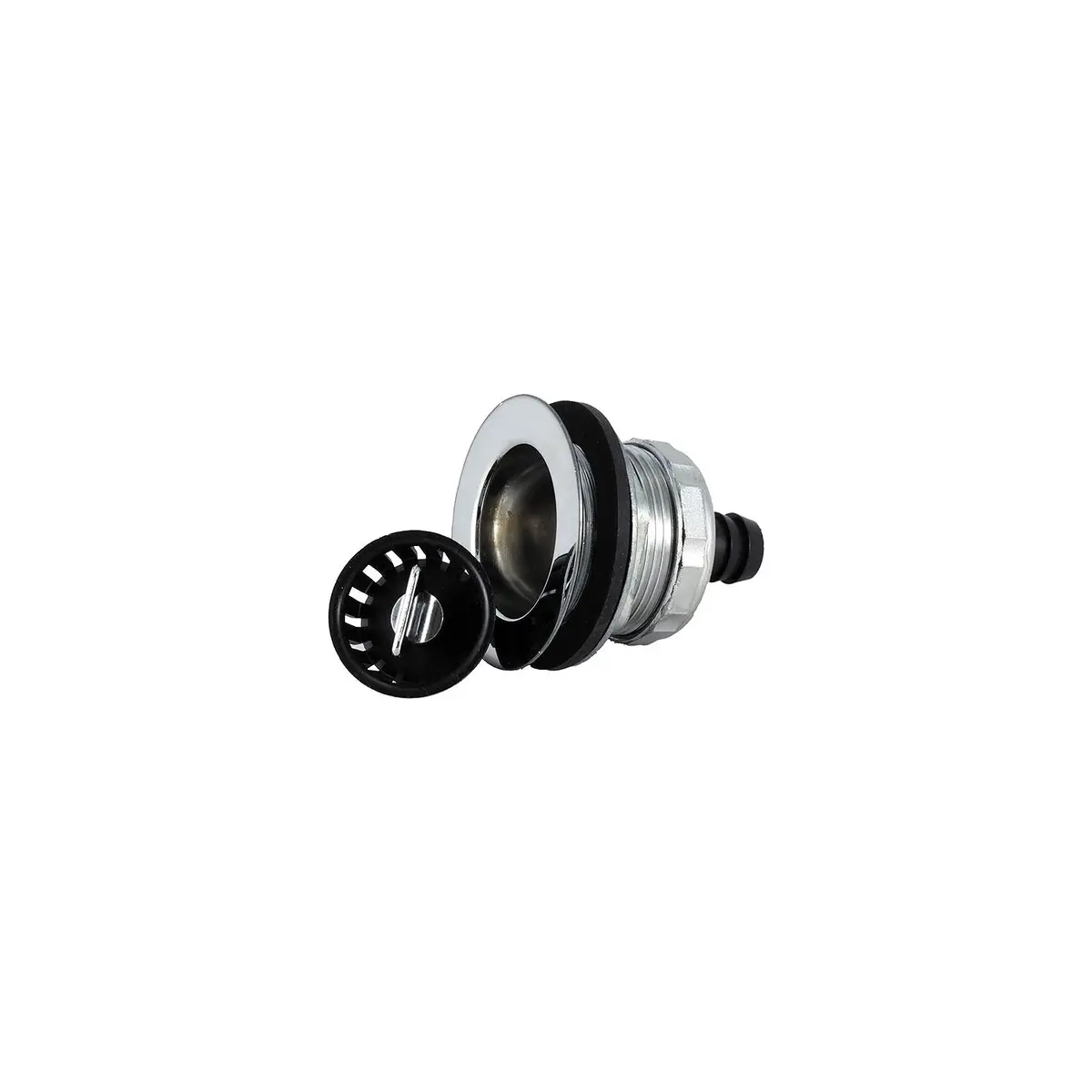 Jr Products 9490-217-022 Sink Strainer With Threaded Basket & Tail Flange 1