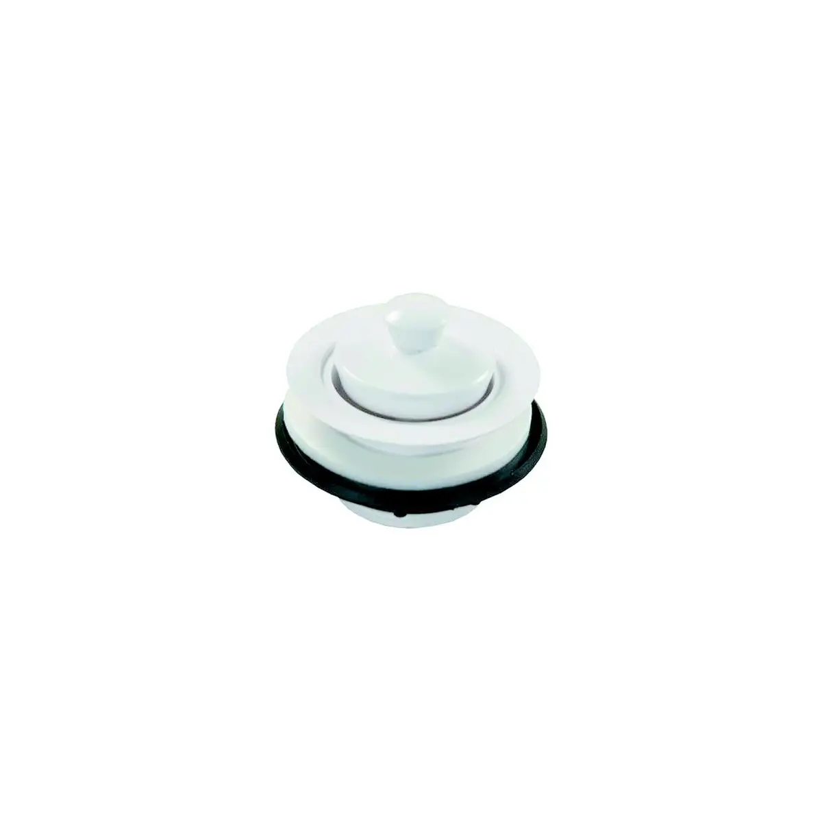 Jr Products 95095 Strainer W/Pop-Stop Stopper, White 1