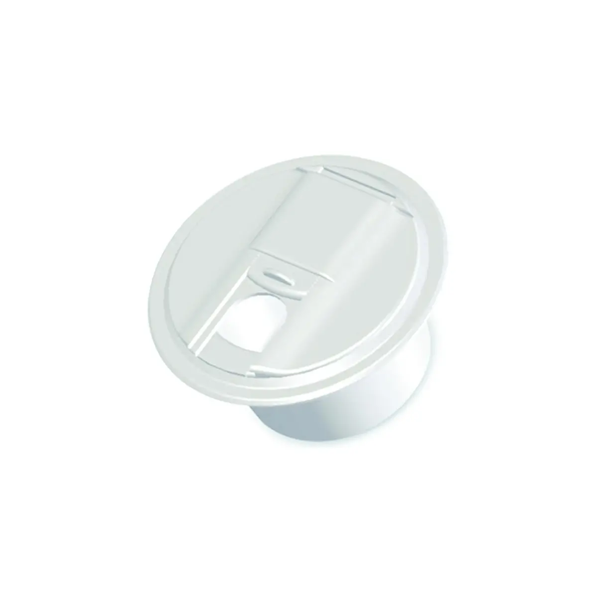 Rv Designer B101 Universal Round Electrical Cable Hatch, White 1
