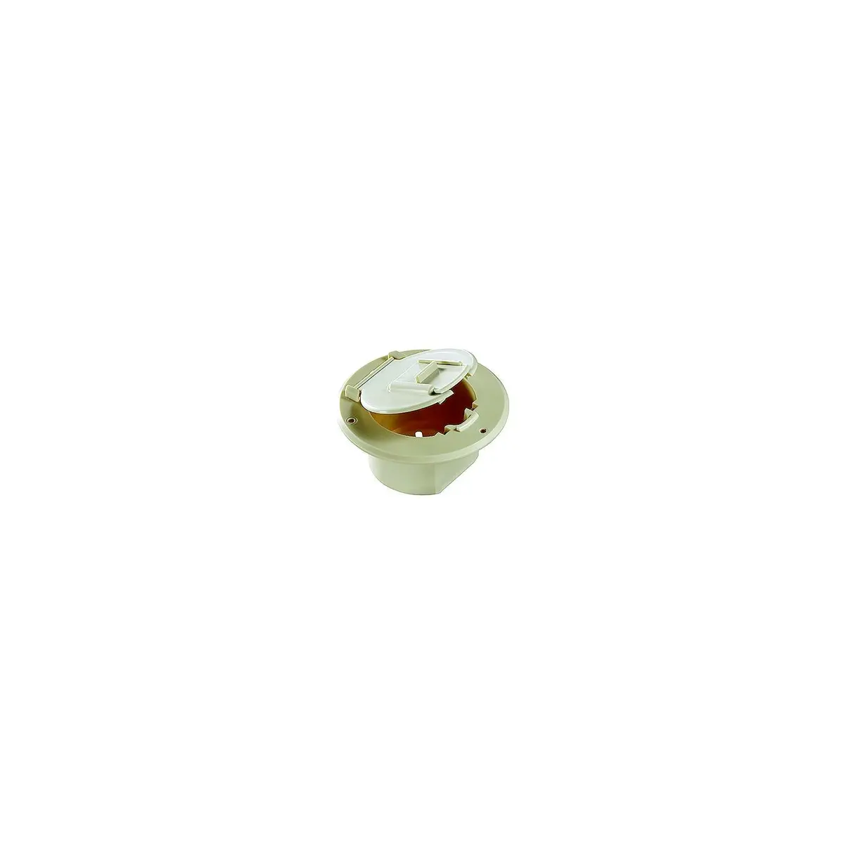 Rv Designer B122 Basic Round Cable Hatch, Colonial White 1