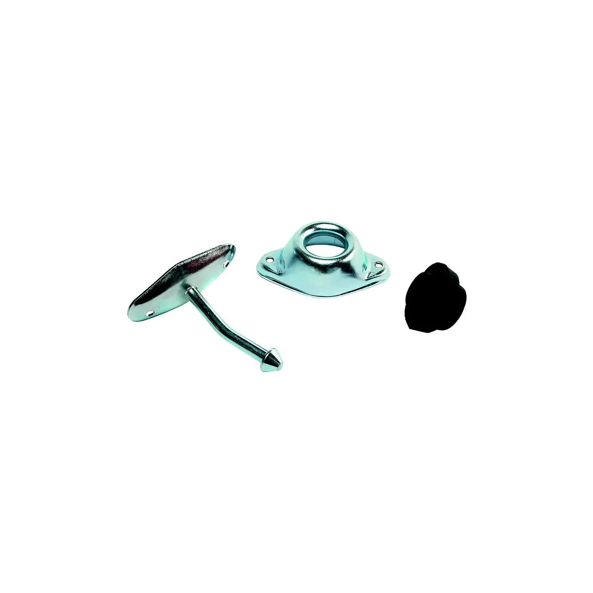Rv Designer E255 Entry Door Holder Metal Plunger Angled, 3" 1