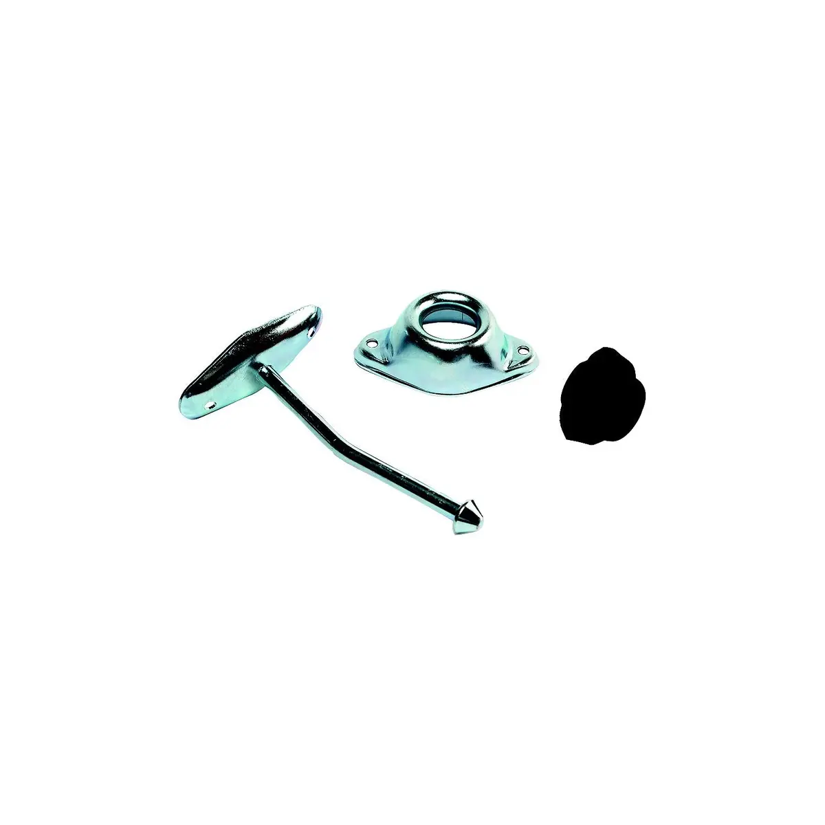 Rv Designer E257 Entry Door Holder Metal Plunger Angled, 4-3/4" 1