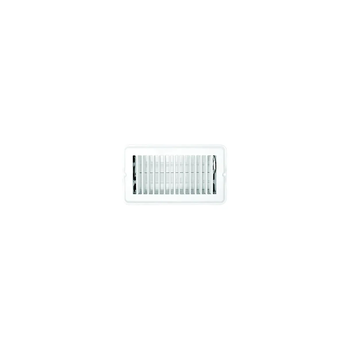 Rv Designer H873 Metal Floor Register, Dampered, White 1