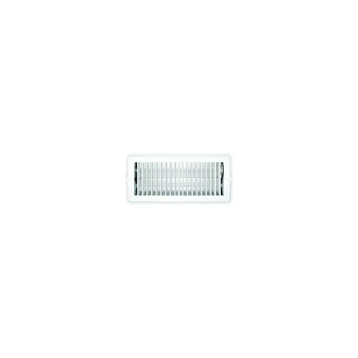 Rv Designer H876 Metal Floor Register, Dampered, White 1
