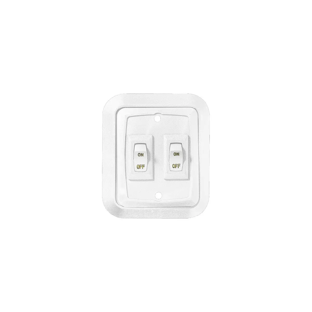 Rv Designer S657 Dc Dual Wall Switch In Plate, White 1