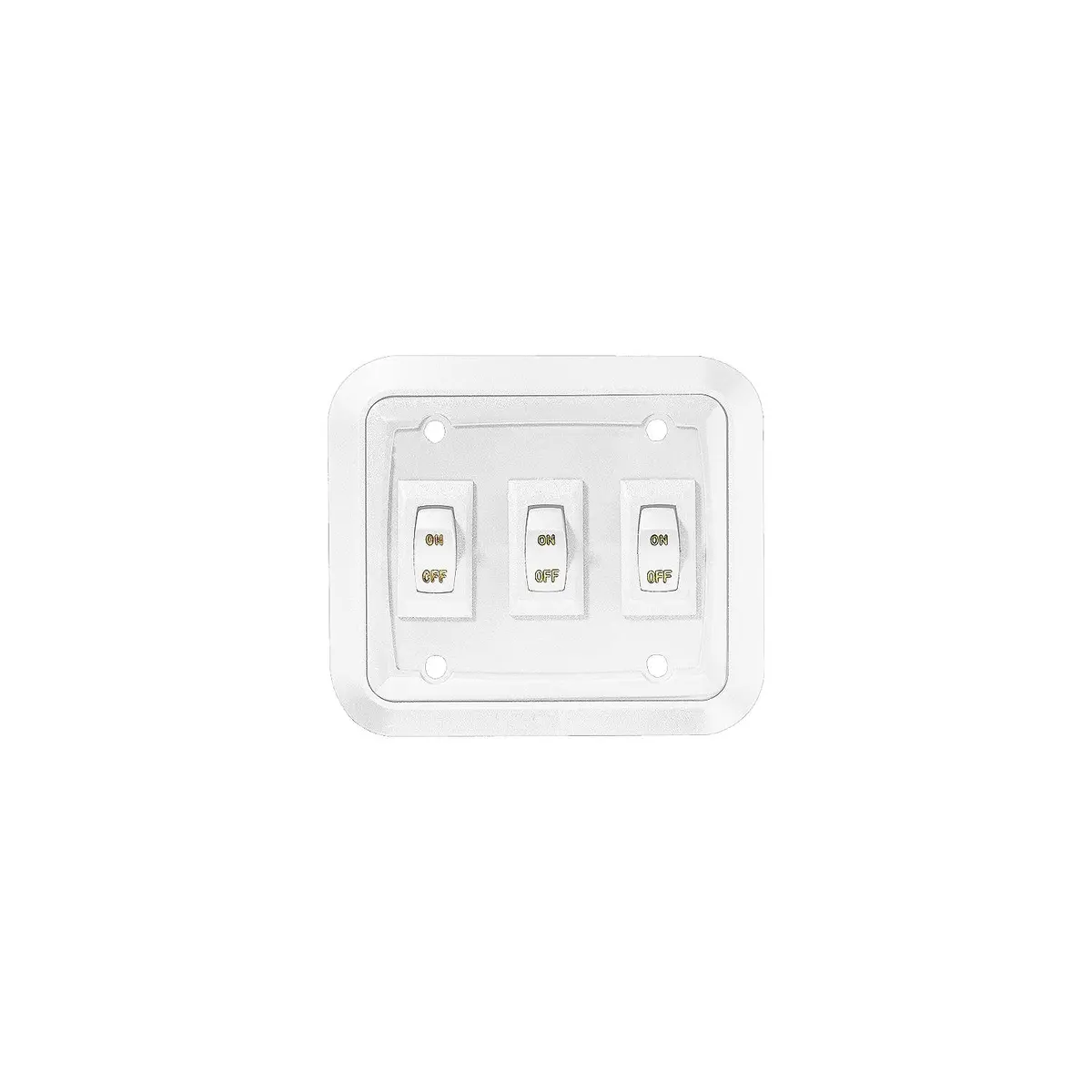 Rv Designer S661 Dc Triple Wall Switch In Plate, White 1