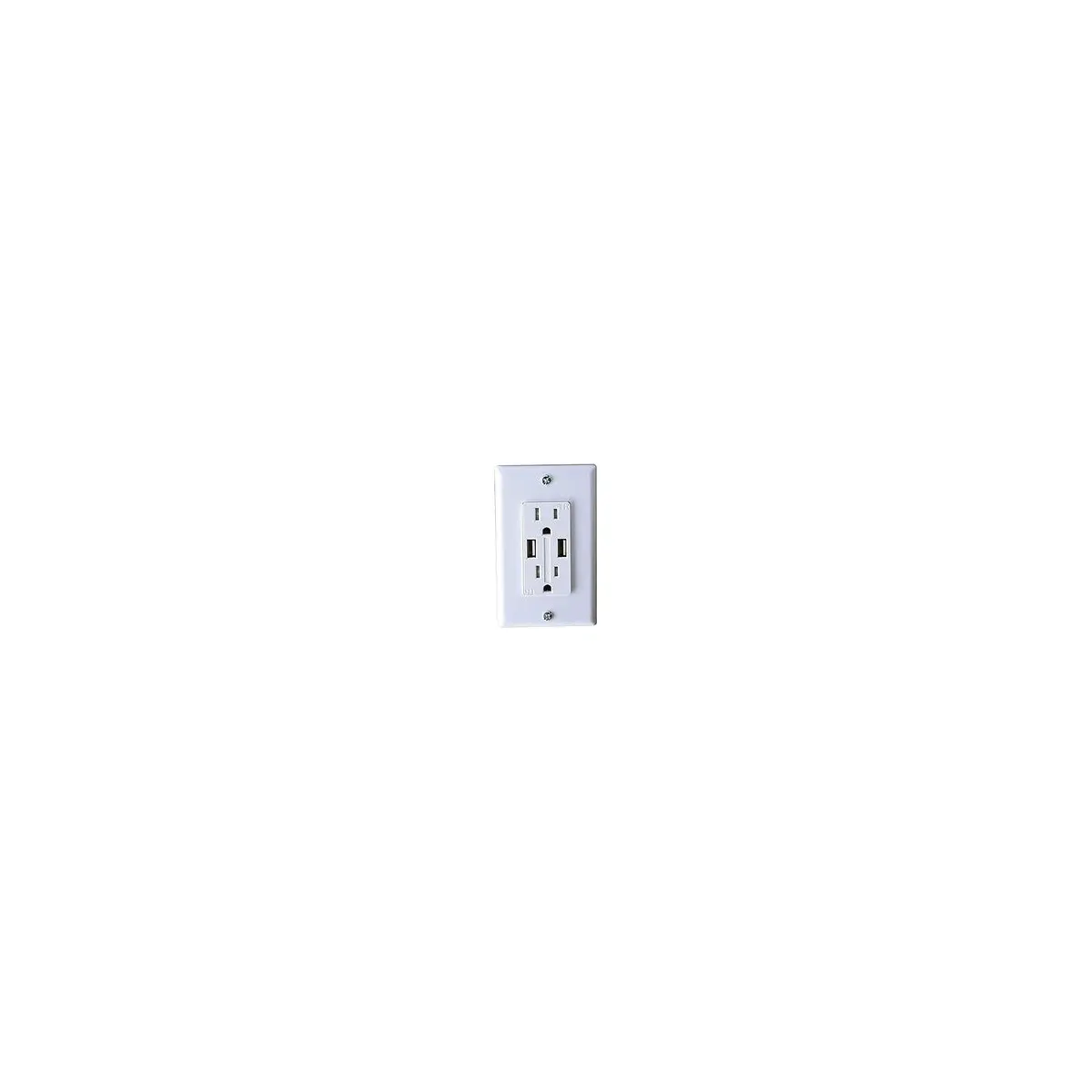 Rv Designer S850 Ac Dual Outlet With Usb Charging Ports, White 1