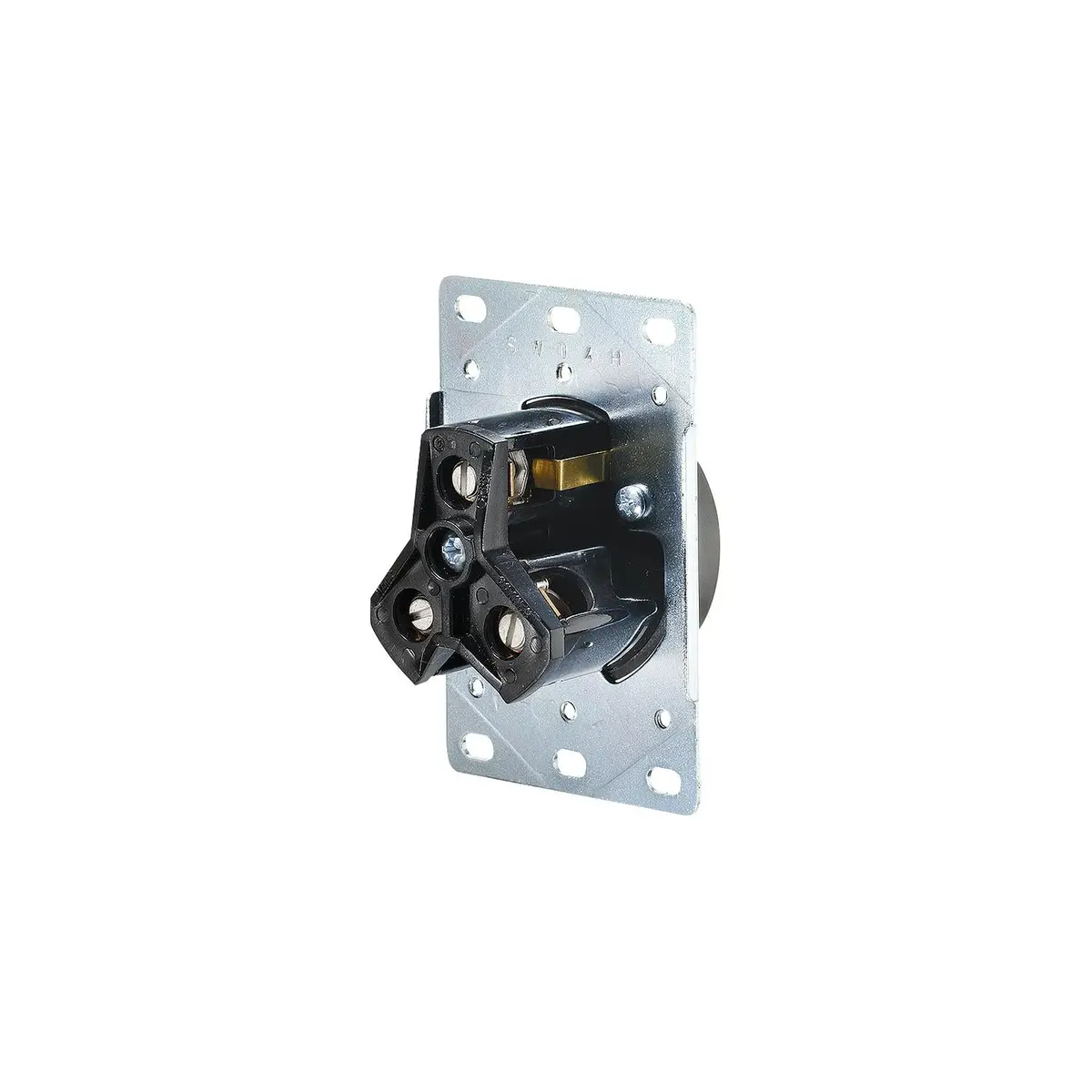 Rv Designer S971 Ac 30 Amp Receptacle In Plate, 30A / 125V, White 1