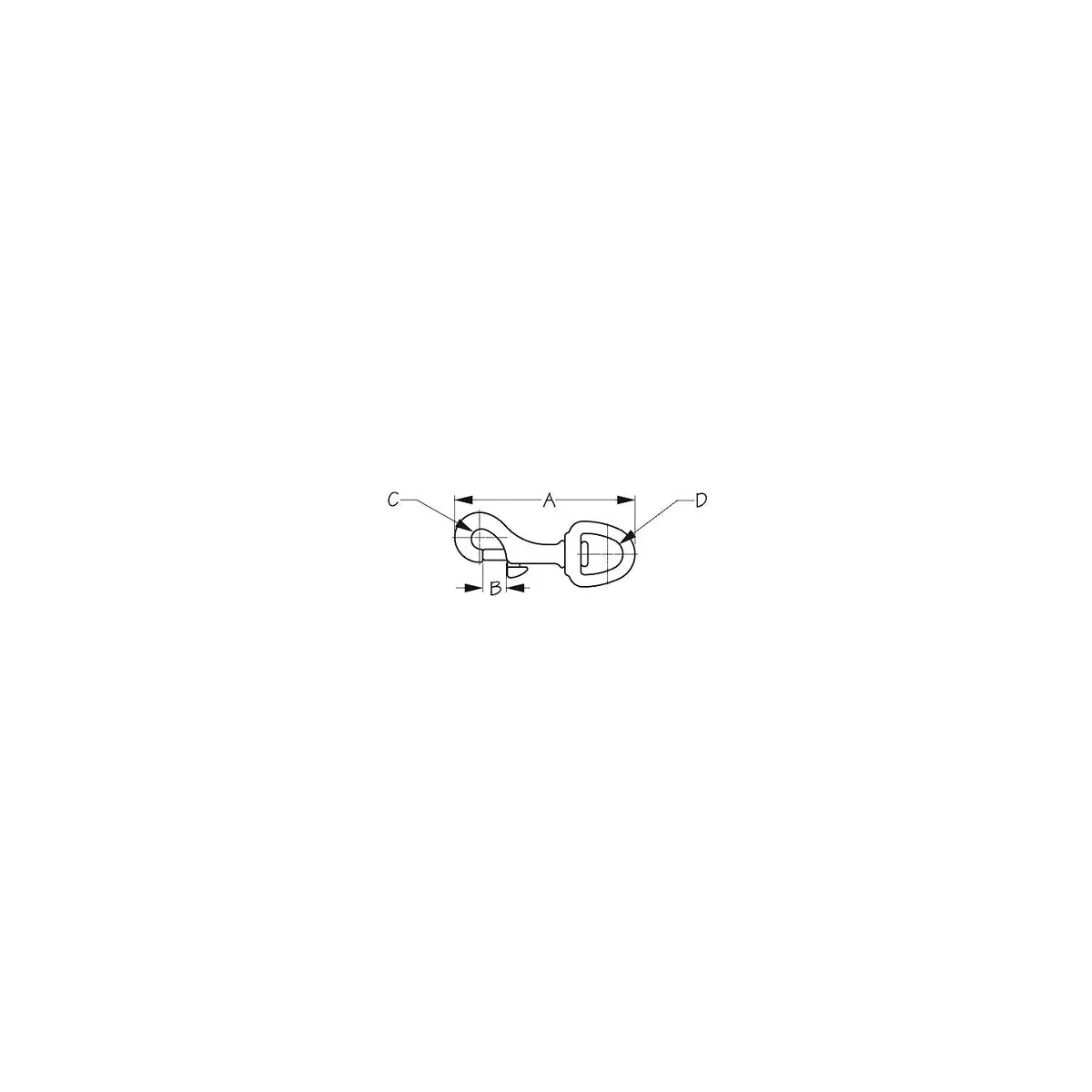 Sea Dog 139016-1 Bronze Swivel Eye Bolt Snap 1