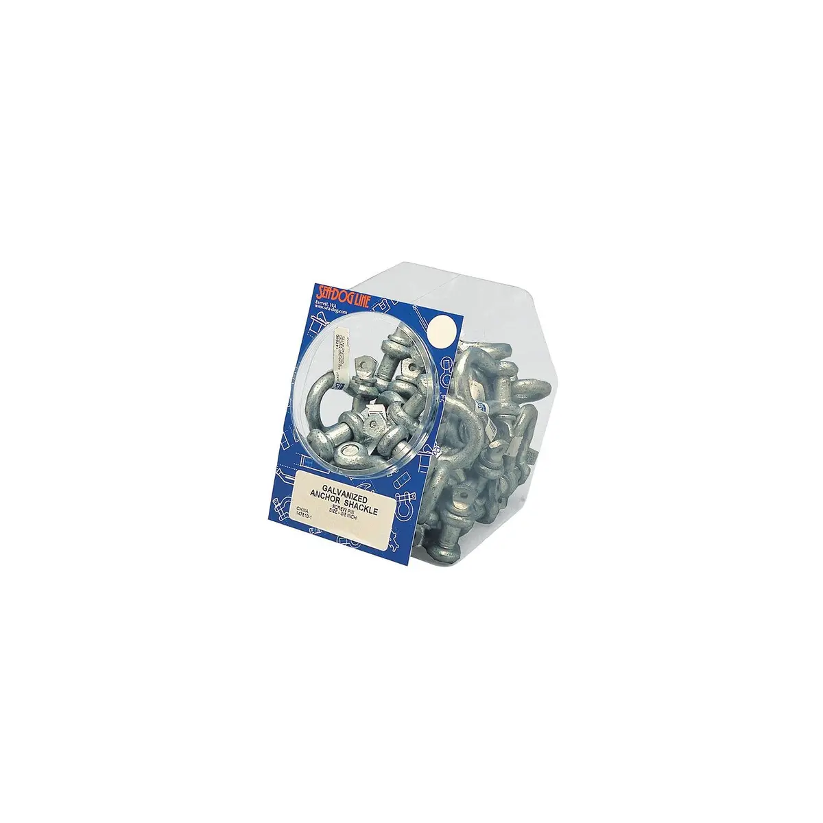 Sea Dog 147806-5 1/4" Galvanized Anchor Shackles, 50 Pieces 1