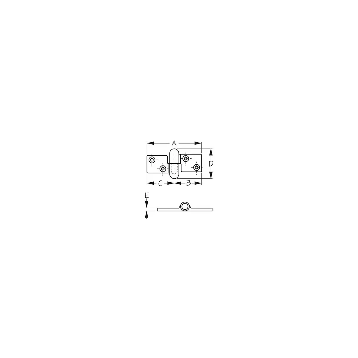 Sea Dog 204278-1 Hinge Separating Left 1Pr/Cd 1