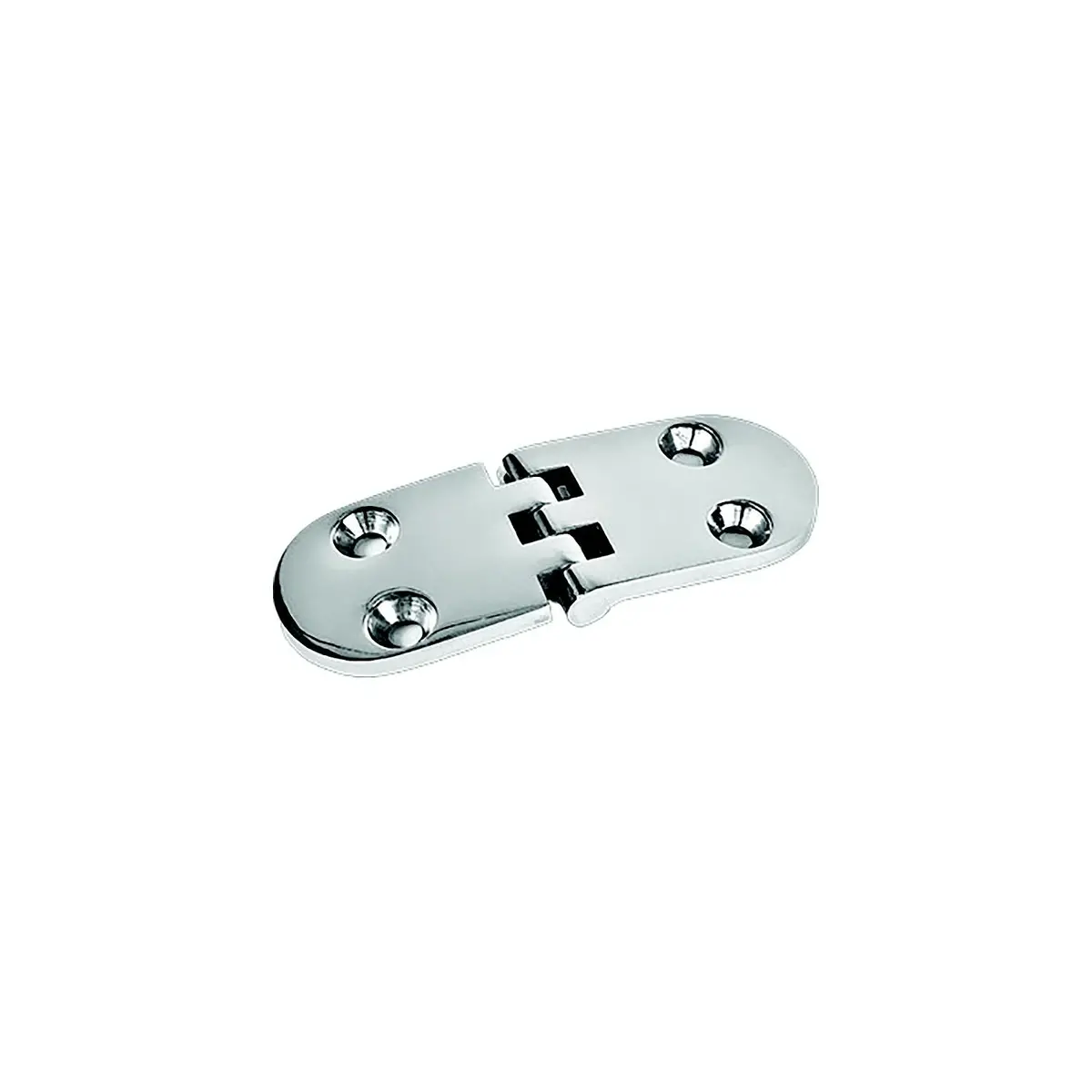 Sea Dog 205461-1 Flush Round Door Hinge, #10 Fh, A= 3-1/4", B=1-5/8", C=1-5/8", D=1-1/16", E= 3/16" 1