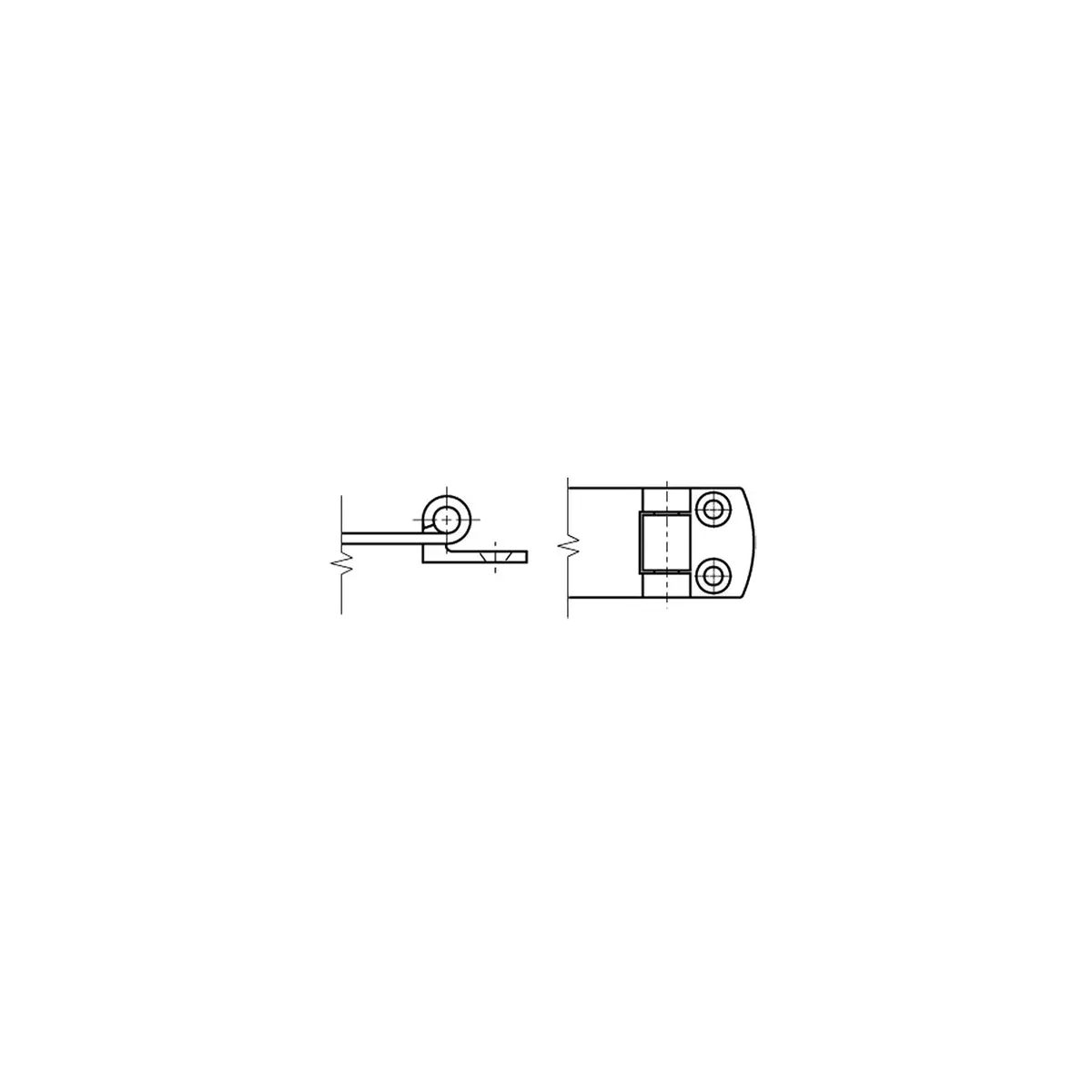 Sea Dog 221136-1 Swivel Hasp, Heavy Duty, Angle Style, 304 Stainless, #8 Fastener, 3-1/8" X 1-1/8" 1
