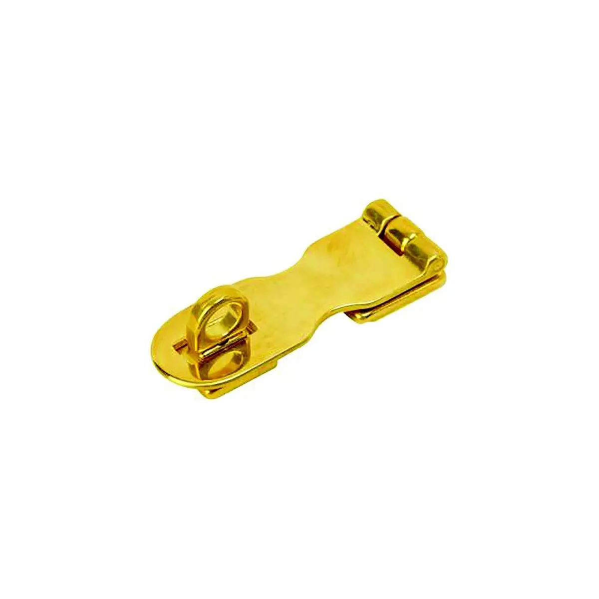 Sea Dog 222121 Sea-Dog Safety Hasp, A:3", B:2-5/16", C:1", D: 3/4", E: 3/8", #6 Fh, Brass 1