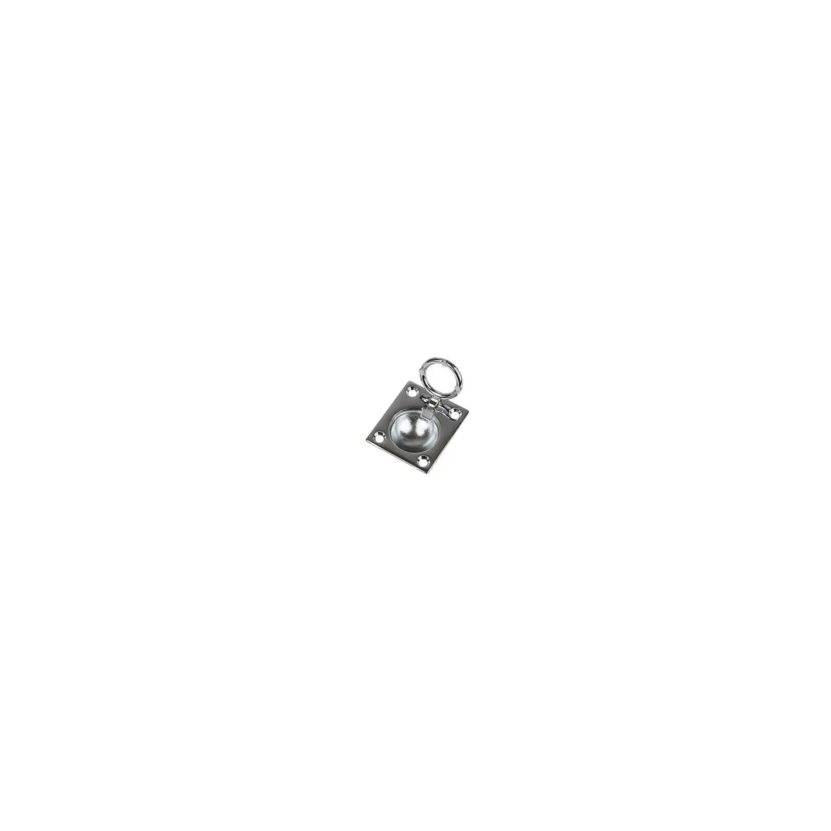 Sea Dog 222410-1 Sea-Dog Ring Pull, Chrome, A:2-1/2", B:2", C:3/16", D:1/8", E:1-1/2", #8 Fh 1